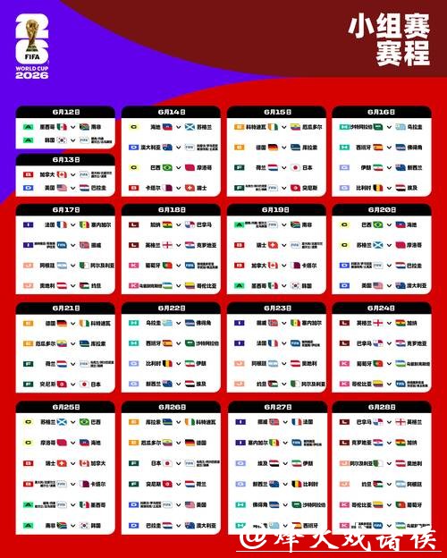 2026世界杯外围赛关键比赛时间表 2026世界杯外围赛关键比赛时间表